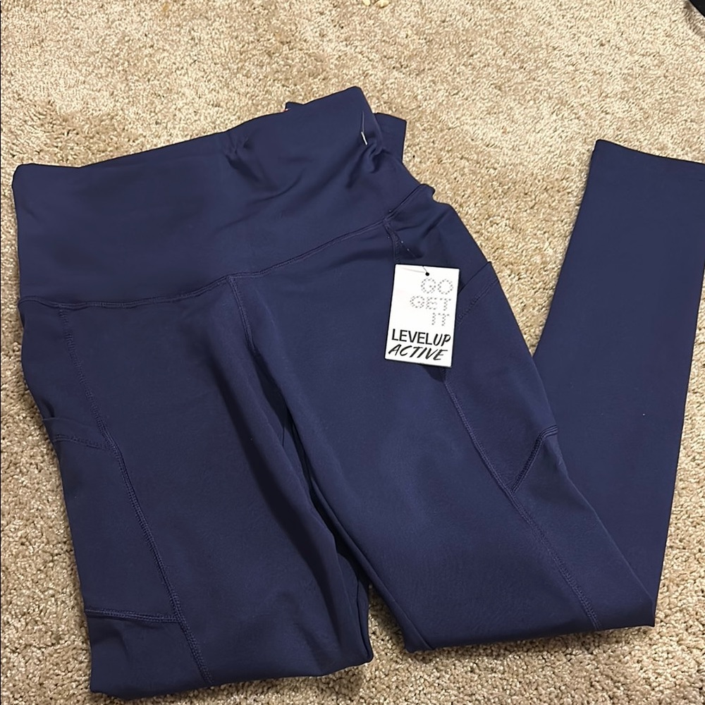 Level Up Active Navy Leggings